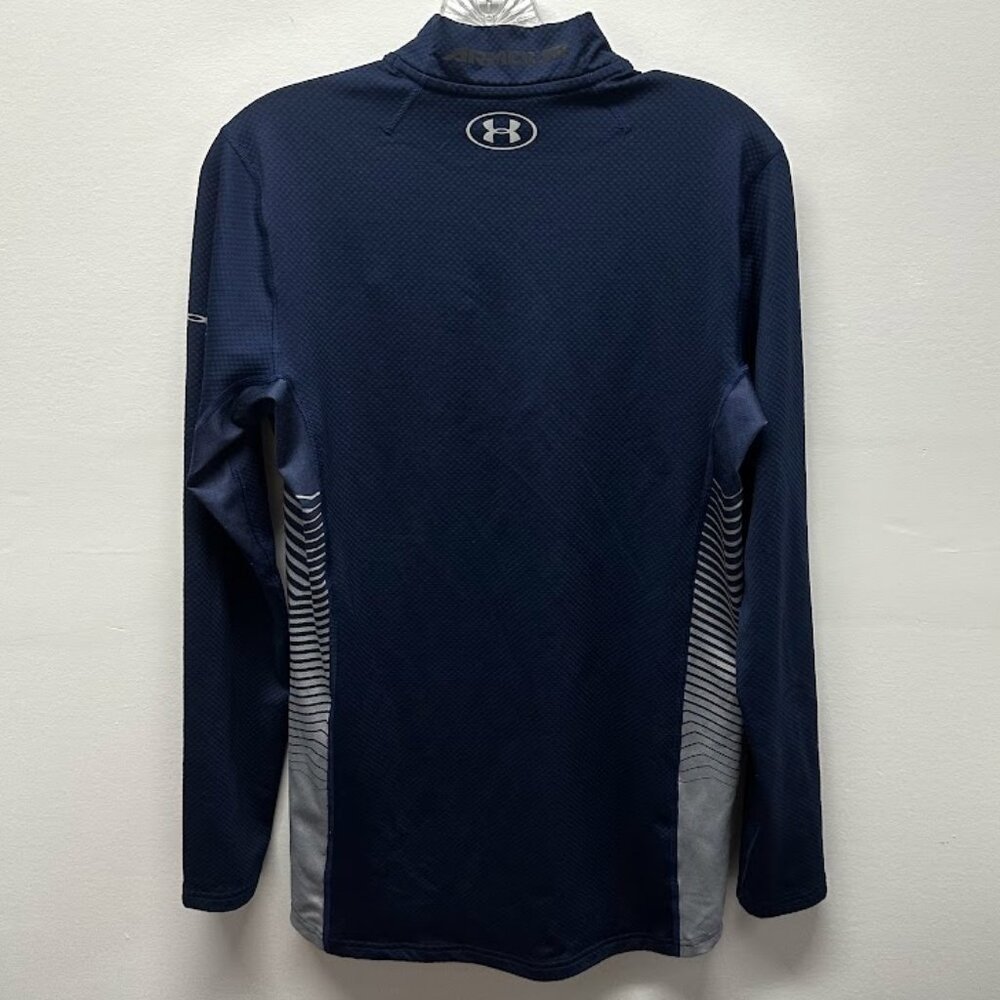 Under Armour ColdGear Reactor Fitted Long Sleeve Shirt | Navy Size Small